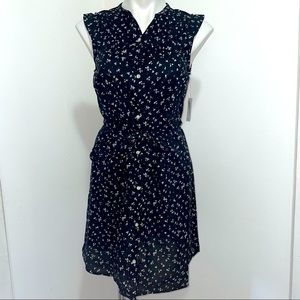 NWT Old Navy sleeveless black & floral small dress